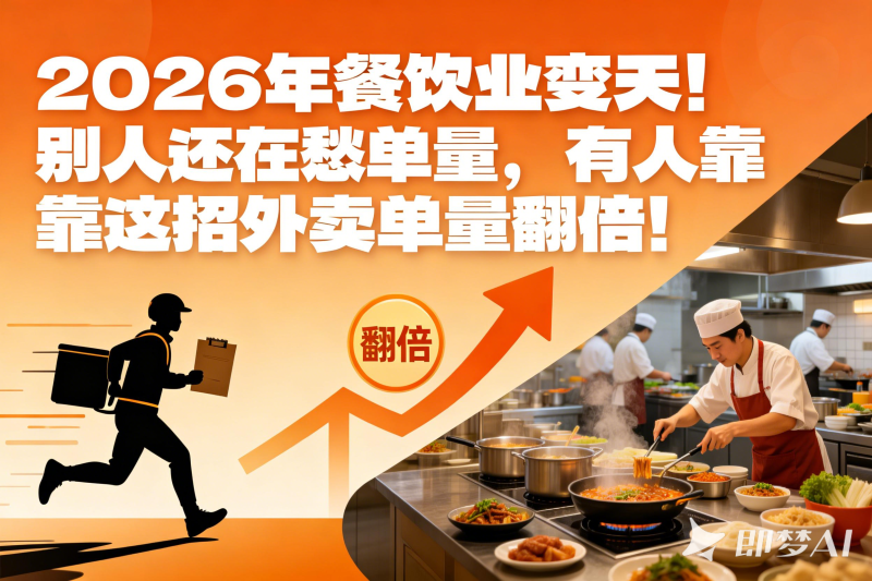 2026年餐饮业变天！别人还在愁单量，有人靠这招外卖单量翻倍！-聚林创库