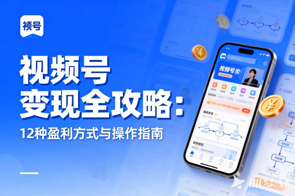 视频号变现全攻略：12种盈利方式与实操指南-聚林创库