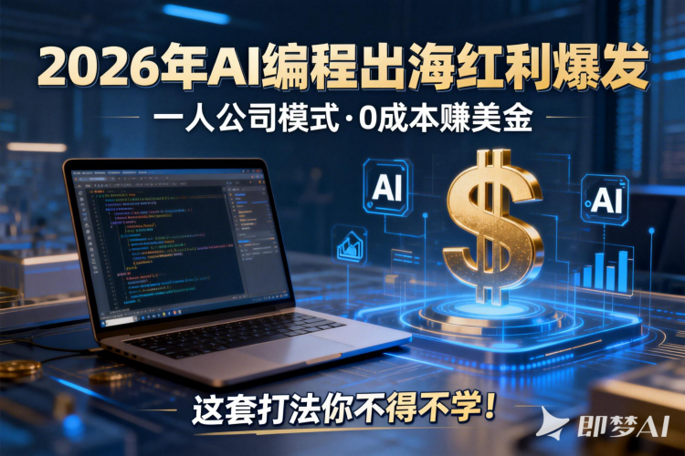 2026年AI编程出海红利爆发，一人公司模式，0成本赚美金，这套打法你不得不学！-聚林创库