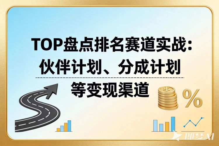 TOP盘点排名赛道起号实战：快速入局开通伙伴计划、分成计划、精选独家等变现渠道-聚林创库