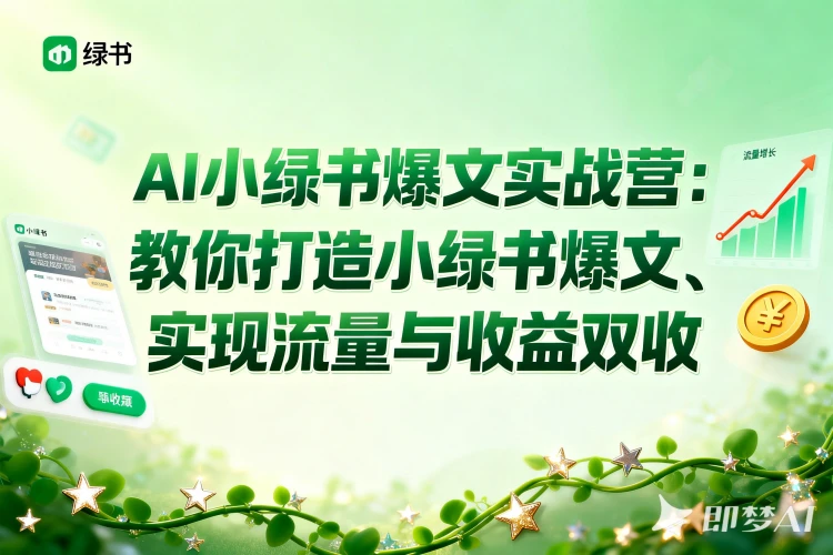 AI小绿书爆文实战营：从0学创作运营，手把手教你打造小绿书爆文、实现流量与收益双收-聚林创库
